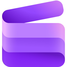 โลโก้ Clipchamp